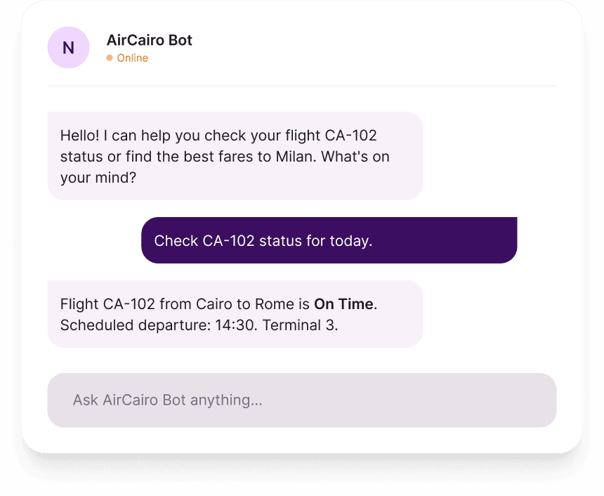 Meet AirCairo Bot, Your Virtual Concierge